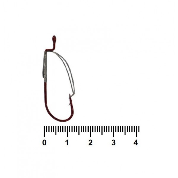 Гачки для риби, Siweida Single Beak SW-39121, 500шт/уп, колір RED, № 1